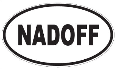 NADOFF - Oval Magnet