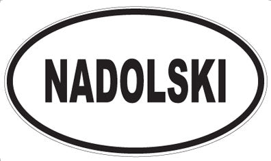 NADOLSKI - Oval Sticker