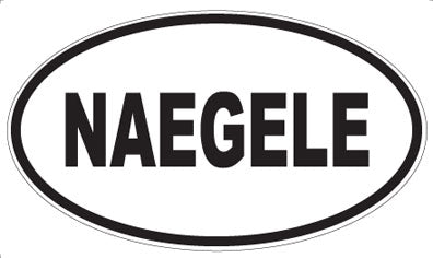 NAEGELE - Oval Sticker