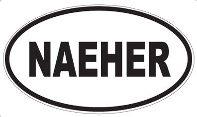 NAEHER - Oval Sticker