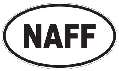 NAFF - Oval Sticker