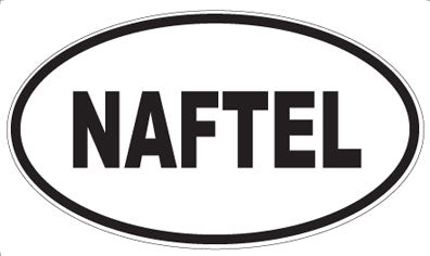 NAFTEL - Oval Sticker