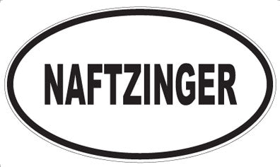 NAFTZINGER - Oval Sticker