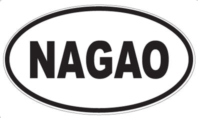 NAGAO - Oval Sticker