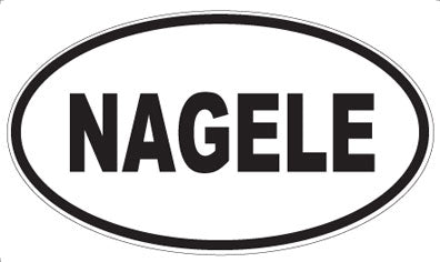 NAGELE - Oval Sticker
