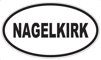 NAGELKIRK - Oval Sticker
