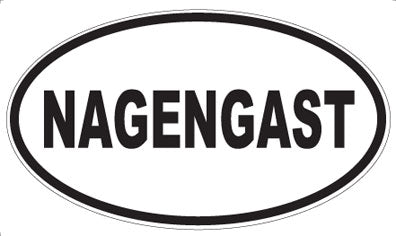 NAGENGAST - Oval Sticker