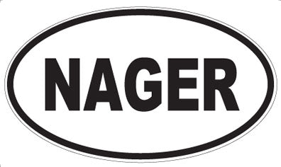 NAGER - Oval Sticker