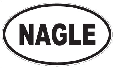 NAGLE - Oval Sticker