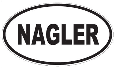 NAGLER - Oval Sticker