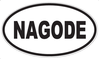 NAGODE - Oval Sticker
