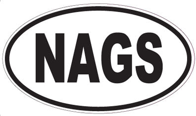 NAGS - Oval Sticker