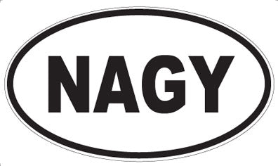 NAGY - Oval Sticker
