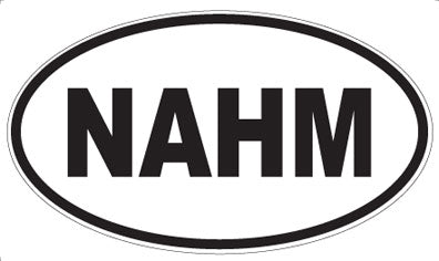 NAHM - Oval Sticker