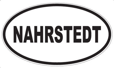 NAHRSTEDT - Oval Sticker