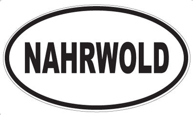 NAHRWOLD - Oval Sticker