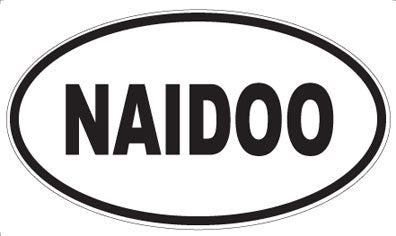 NAIDOO - Oval Sticker