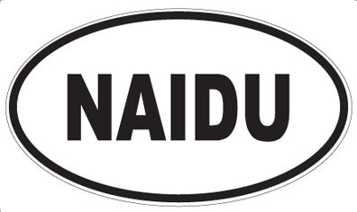 NAIDU - Oval Sticker