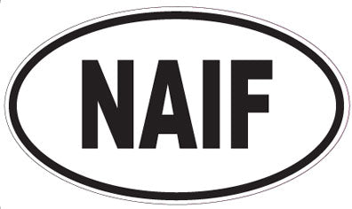 NAIF - Oval Sticker