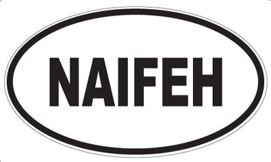 NAIFEH - Oval Sticker