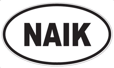 NAIK - Oval Sticker
