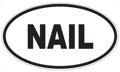 NAIL - Oval Sticker