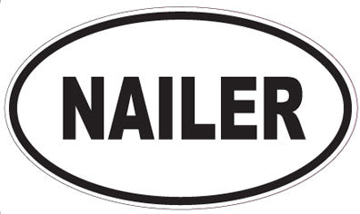 NAILER - Oval Sticker