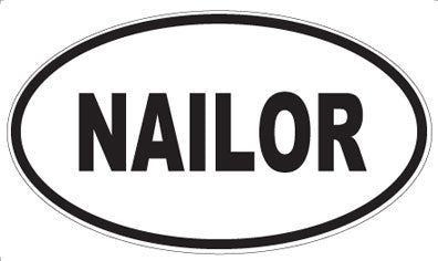NAILOR - Oval Sticker