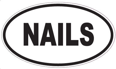 NAILS - Oval Sticker