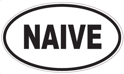NAIVE - Oval Sticker