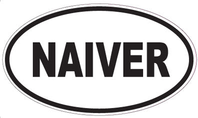 NAIVER - Oval Sticker