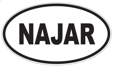 NAJAR - Oval Sticker