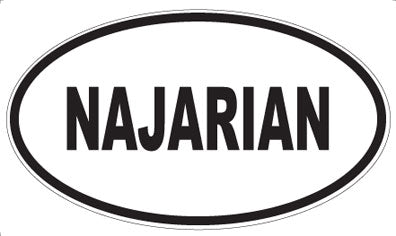 NAJARIAN - Oval Sticker