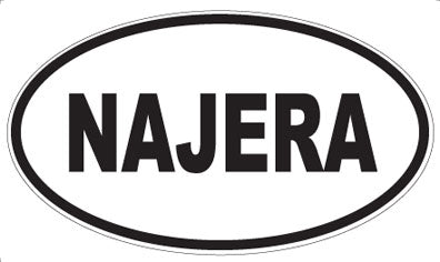 NAJERA - Oval Sticker