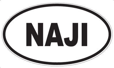 NAJI - Oval Sticker