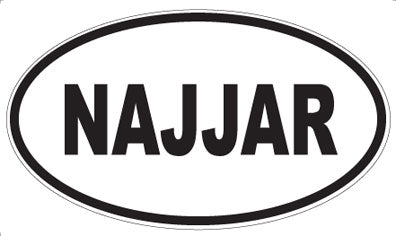 NAJJAR - Oval Sticker