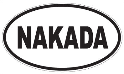 NAKADA - Oval Sticker
