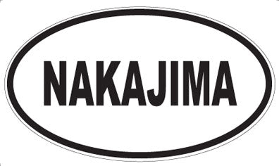 NAKAJIMA - Oval Sticker
