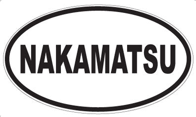 NAKAMATSU - Oval Sticker
