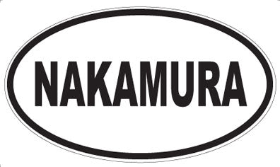 NAKAMURA - Oval Sticker