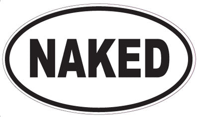 NAKED - Oval Magnet
