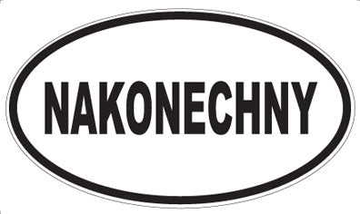 NAKONECHNY - Oval Sticker