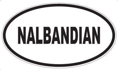NALBANDIAN - Oval Sticker