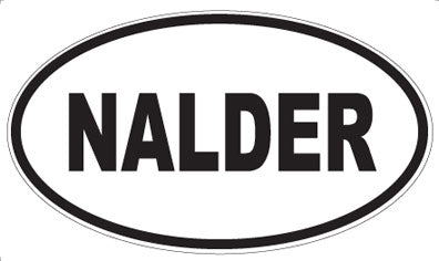 NALDER - Oval Sticker