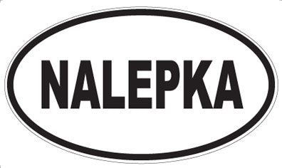 NALEPKA - Oval Sticker