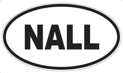 NALL - Oval Sticker