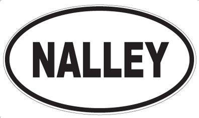 NALLEY - Oval Sticker