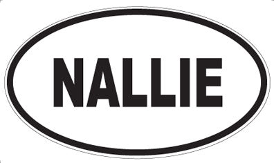 NALLIE - Oval Sticker