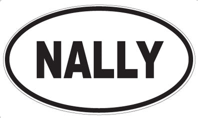 NALLY - Oval Sticker