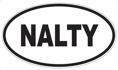 NALTY - Oval Sticker